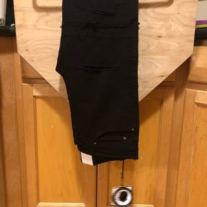 Buckle Rustic Dime Black Cut-up Jeans